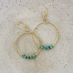 Samara Turquoise Hoop Earring