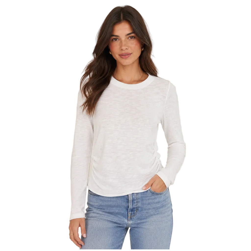 Side Gather Slim Tee