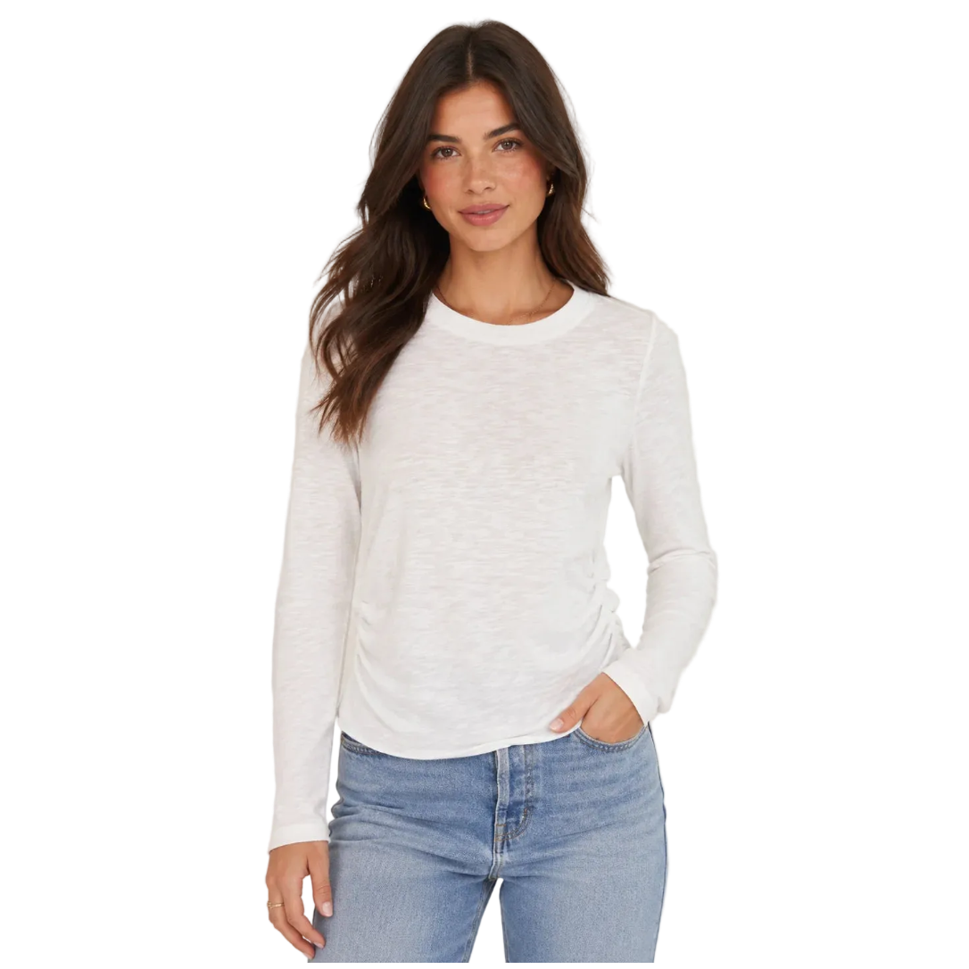 Side Gather Slim Tee