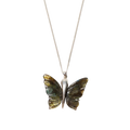 Labradorite Butterfly Necklace