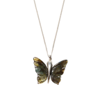 Labradorite Butterfly Necklace