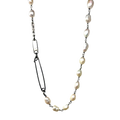 Pin Pearl Chain Necklace