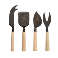 Maple Wood Cheese Knives