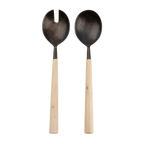 Maple Wood Salad Servers