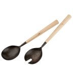 Maple Wood Salad Servers