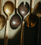 Maple Wood Salad Servers