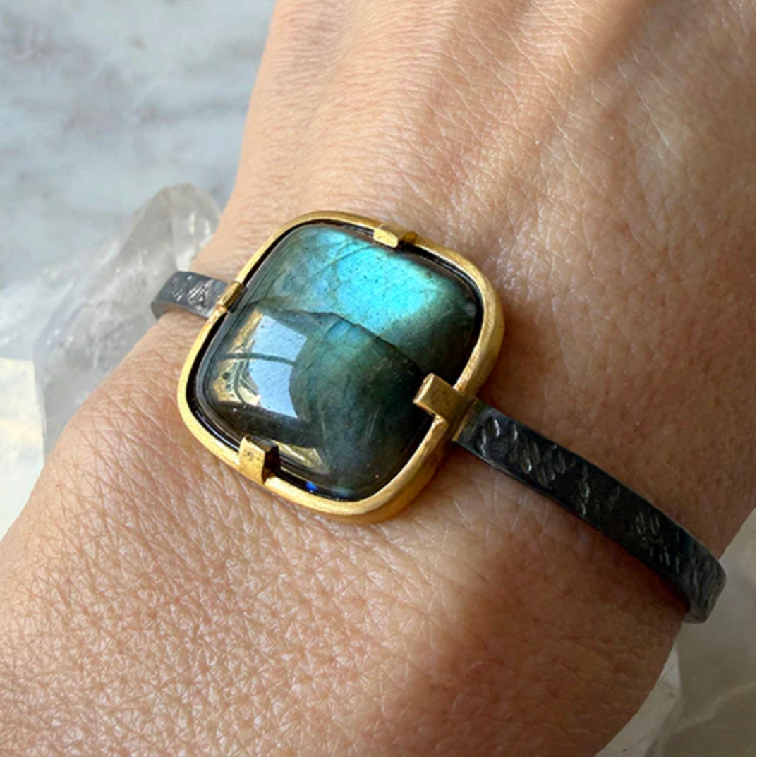 Iris Labradorite Cuff