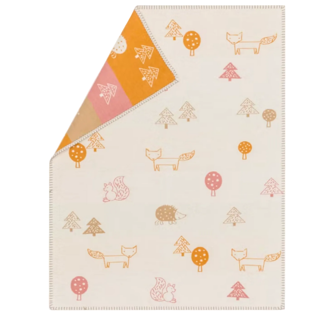 Organic Forest Animals Baby Blanket