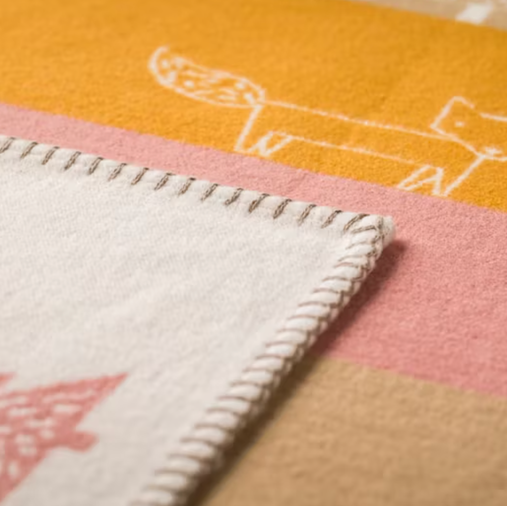 Organic Forest Animals Baby Blanket