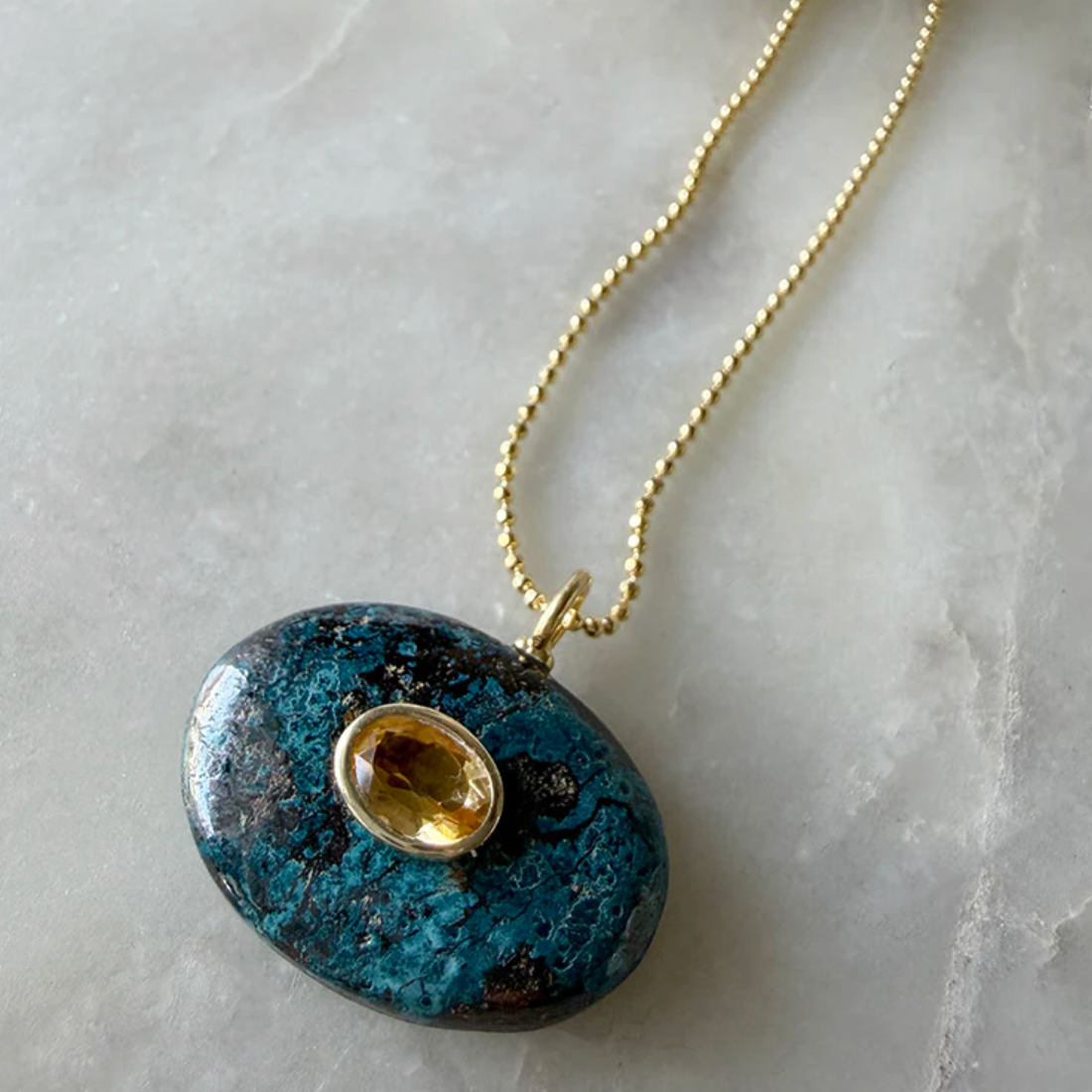 Valeria Chrysocolla Necklace