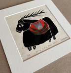 Pony with Blue Tulip by Scout Dunbar