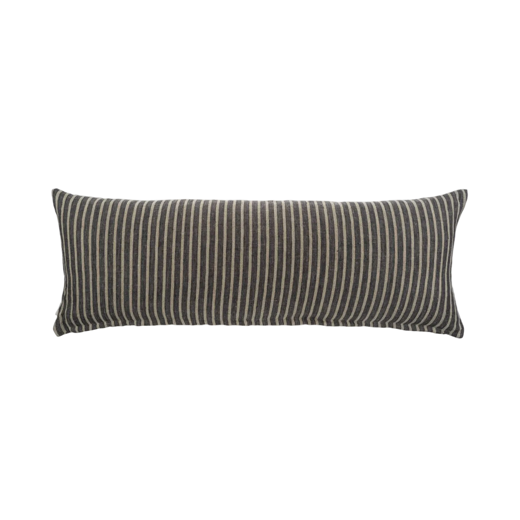Linen Pinstripe Lumbar Pillow