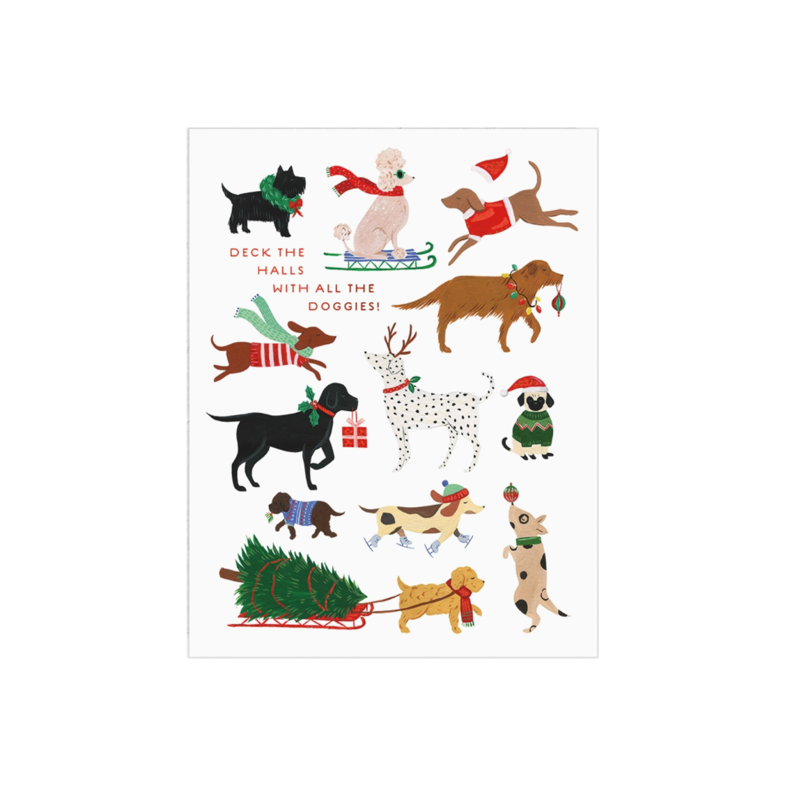 12 Dogs of Christmas Card