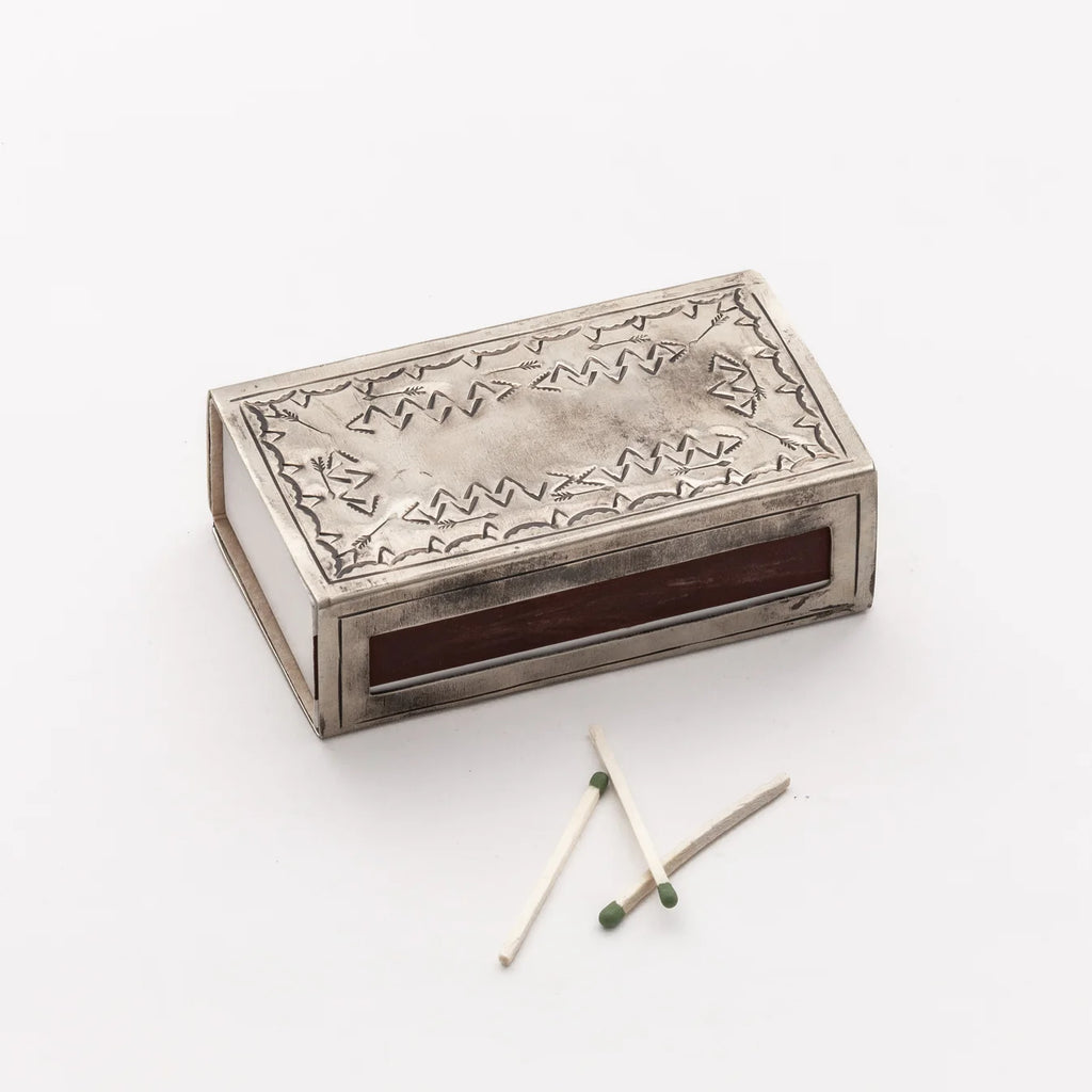 Stamped Silver Matchbox