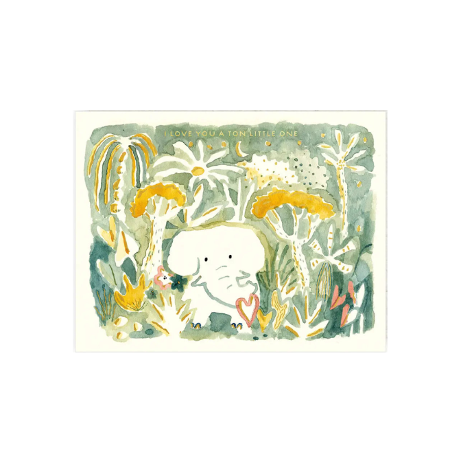 Elephant Baby Card