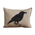 Blackbird with Acorn Pillow