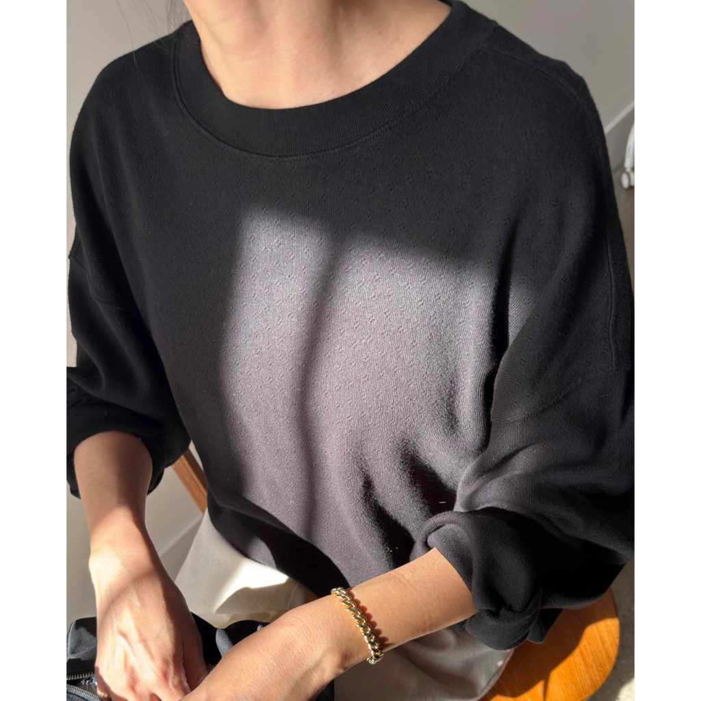 Pointelle Core Sweatshirt
