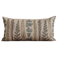 Embroidered Plants Lumbar Pillow
