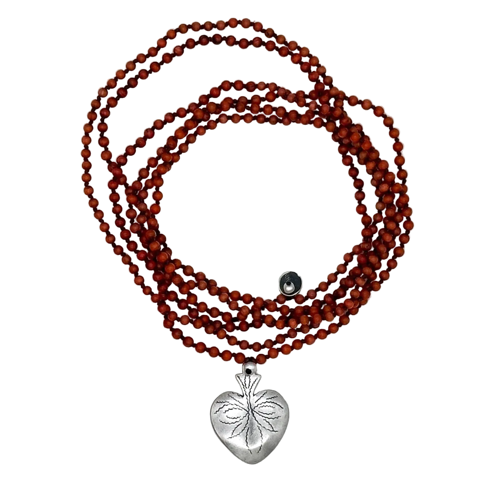 Antique Knotted Red Coral Necklace
