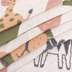 Alphabet Jacquard Knit Blanket
