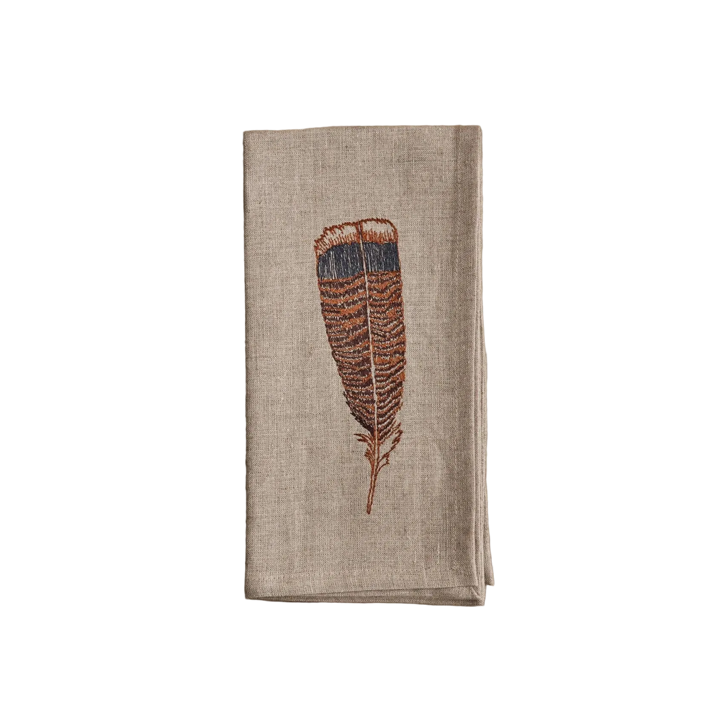 Turkey Feather Dinner Napkin/Towel