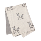 Bunny Knit Blanket and Lovey Set