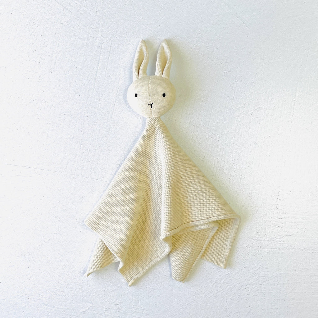Bunny Knit Blanket and Lovey Set