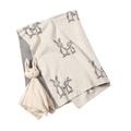Bunny Knit Blanket and Lovey Set