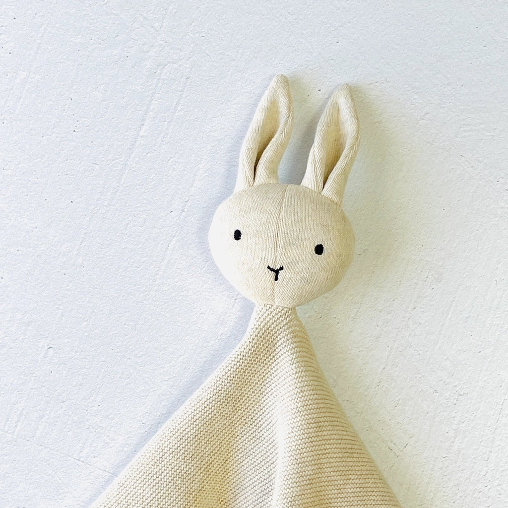 Bunny Knit Blanket and Lovey Set