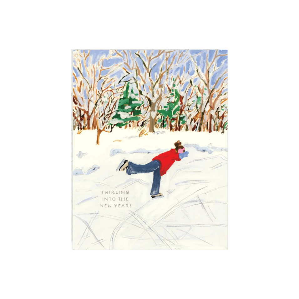 Twirling Holiday Card
