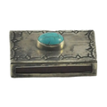Turquoise Stamped Matchbox