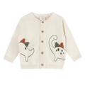 Dino Embroidered Knit Cardigan