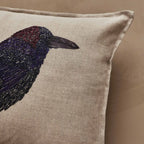 Blackbird with Acorn Pillow