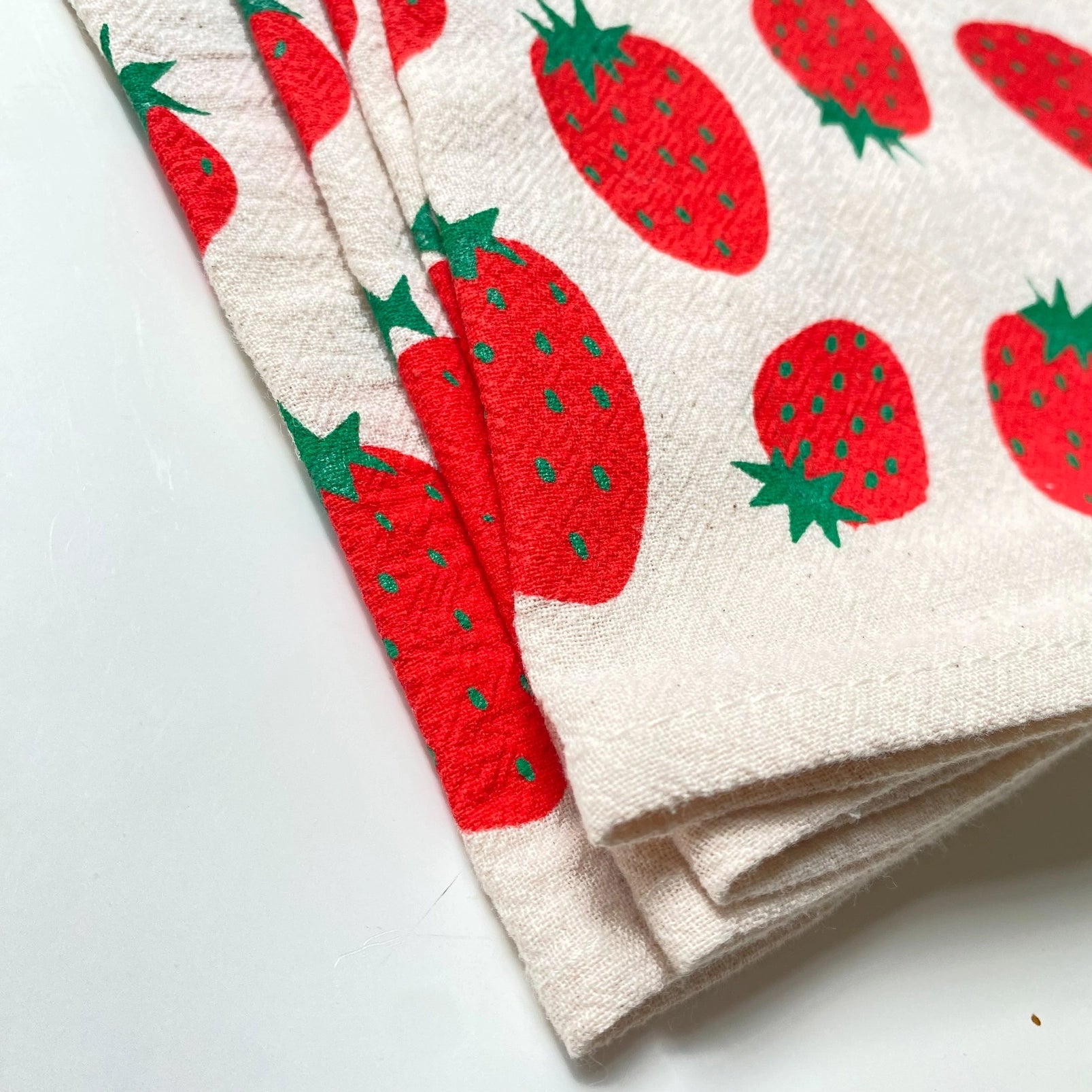 Strawberry Napkins, Set of 4