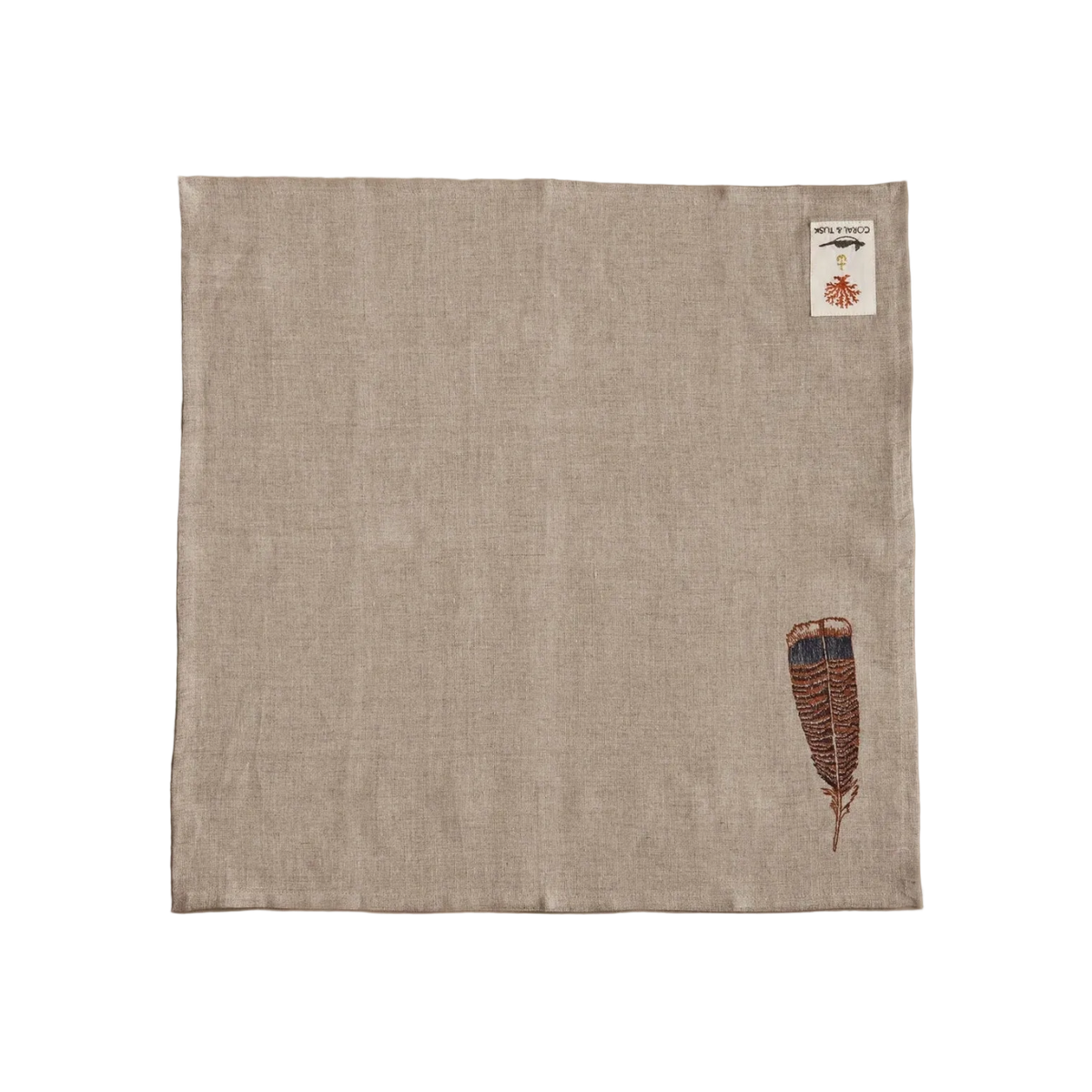 Turkey Feather Dinner Napkin/Towel