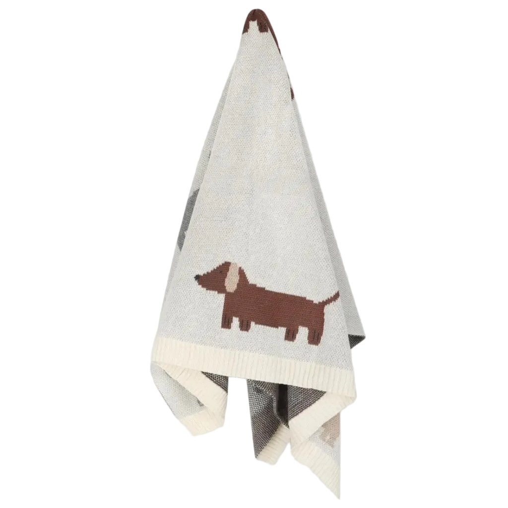 Buddy Dog Jacquared Sweater Blanket