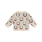 Horseshoe Jacquard Knit Cardigan