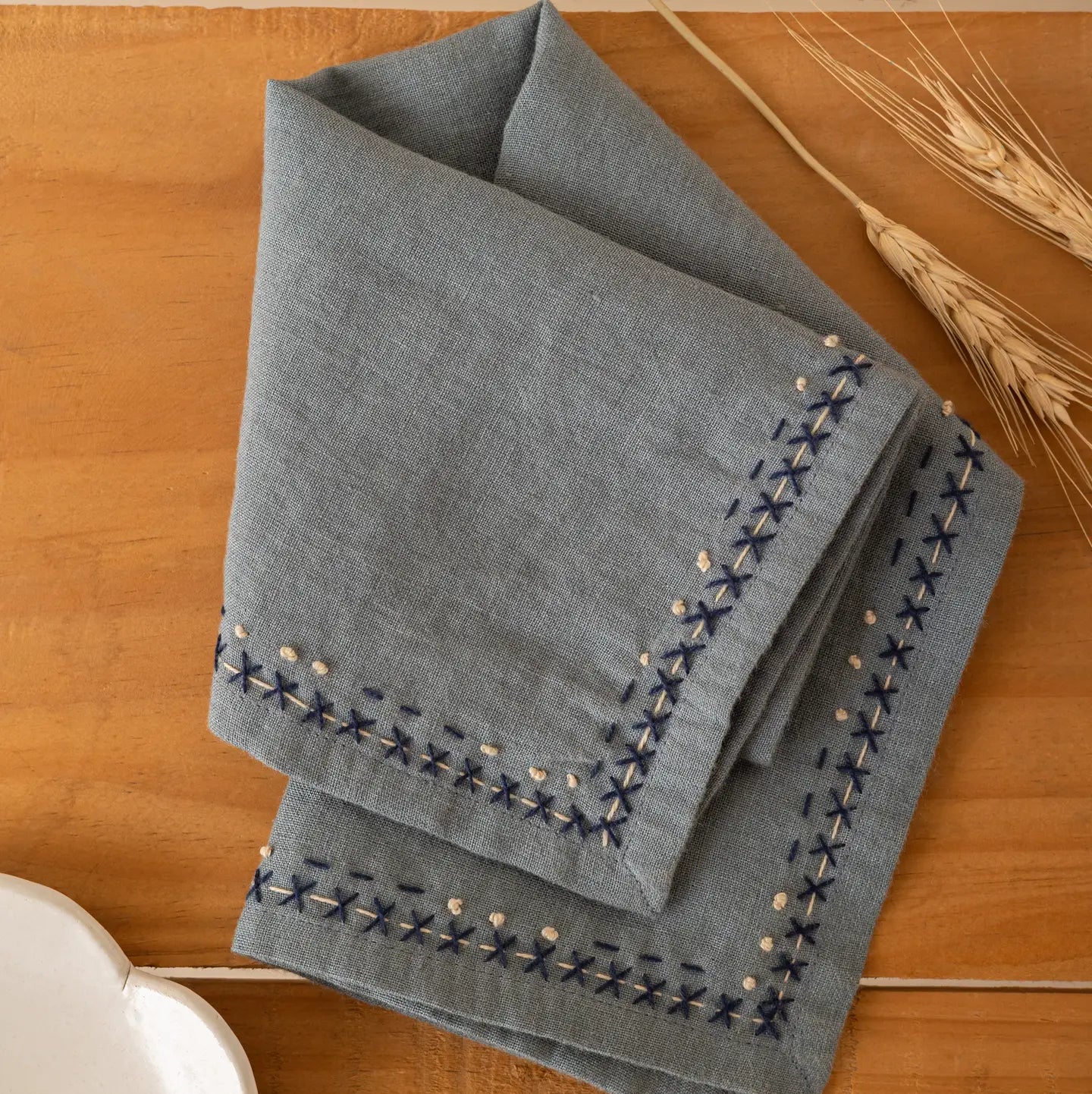 Linen Boho Napkin, Set of 2