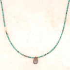 Labradorite Gem Briolette Necklace