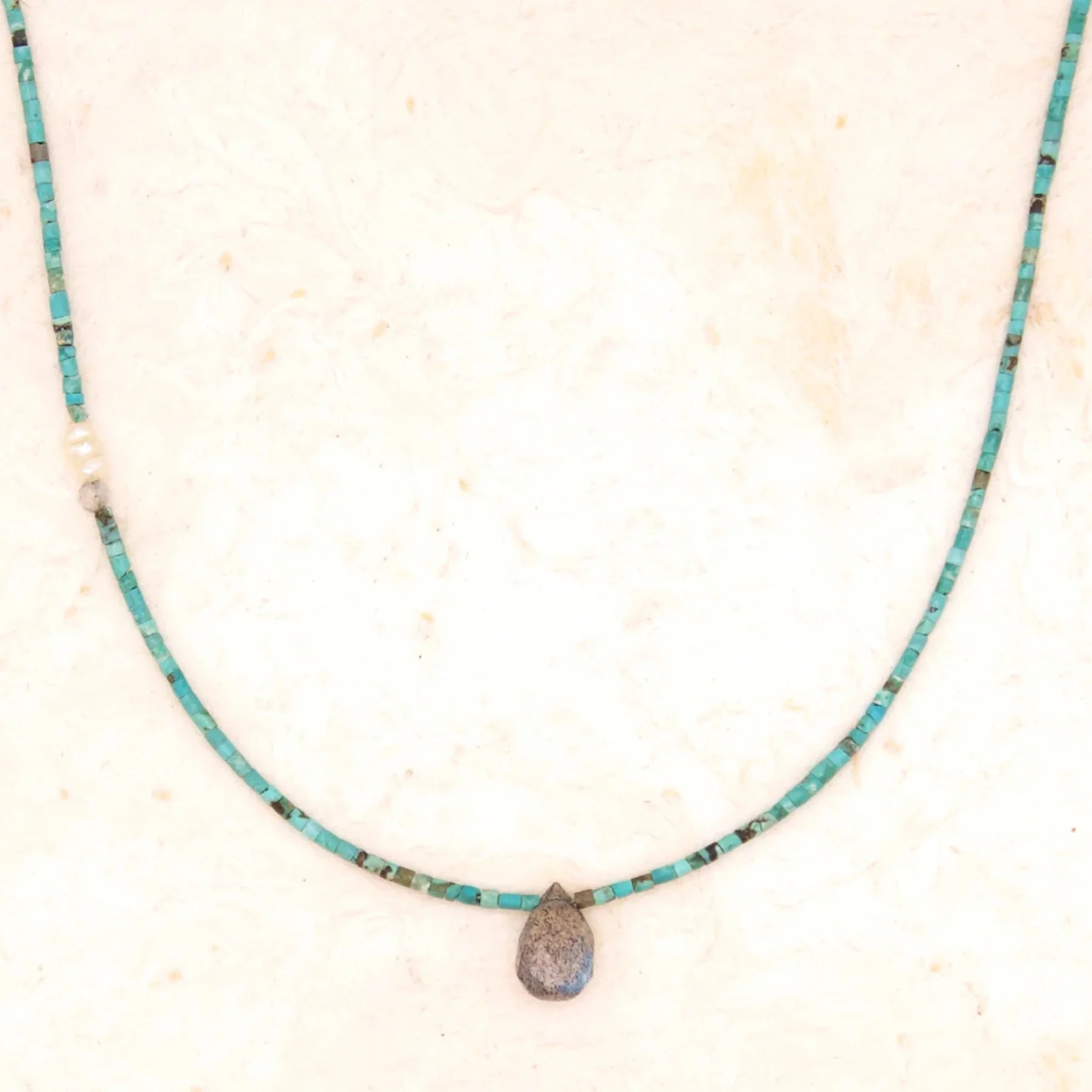 Labradorite Gem Briolette Necklace