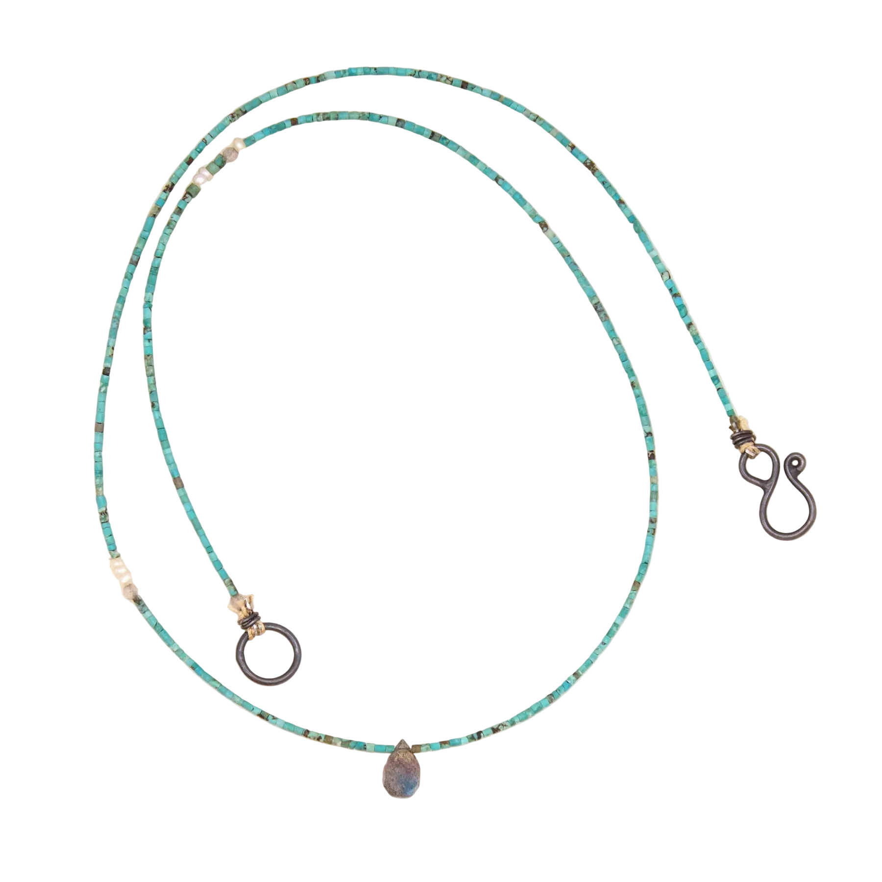 Labradorite Gem Briolette Necklace