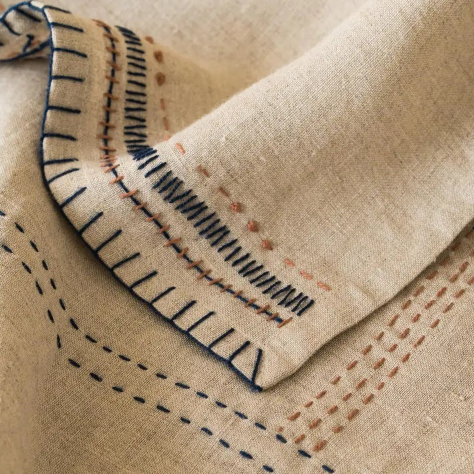 Linen Eucalyptus Table Runner