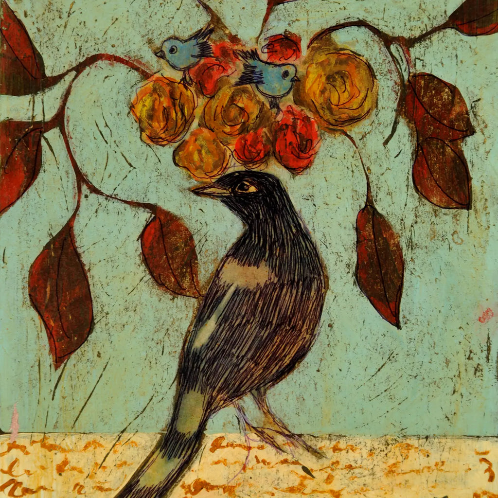Black Bird Notecard
