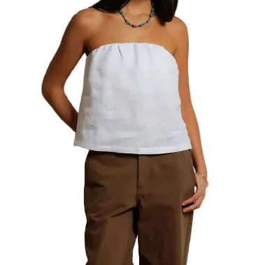 Gianna Linen Tube Top