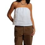 Gianna Linen Tube Top