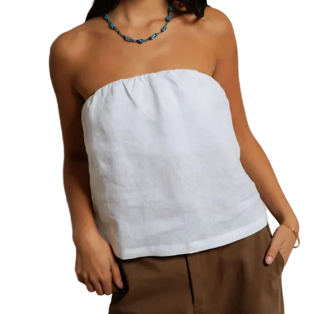Gianna Linen Tube Top