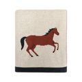 Horse Jacquared Sweater Blanket