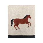 Horse Jacquared Sweater Blanket