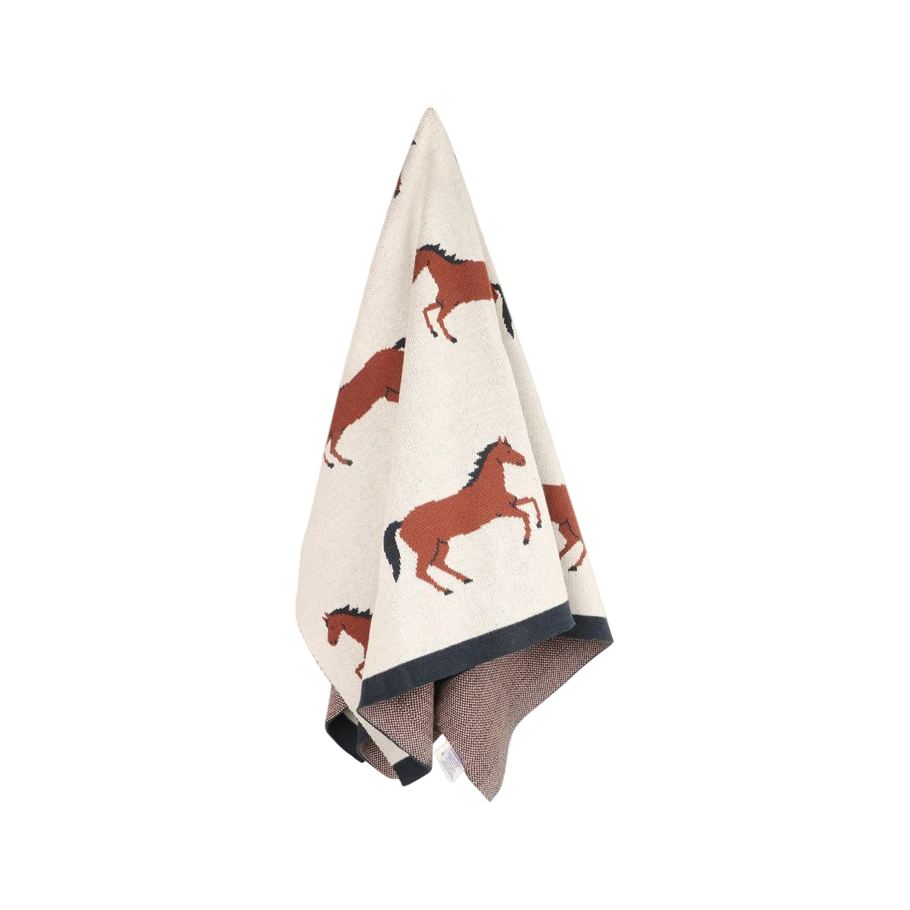 Horse Jacquared Sweater Blanket