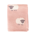 Wooly Lamb Jacquared Knit Blanket